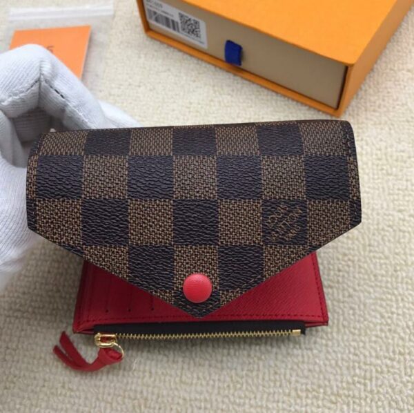 Carteira Louis Vuitton Victorine - Xadrex  Inside - Image 4