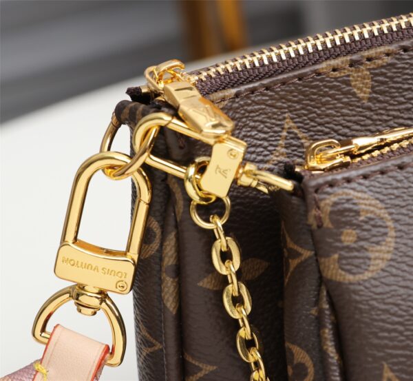 Bolsa Louis Vuitton Multi Pochette - Alça  Rosa  Clara - Imagem 8