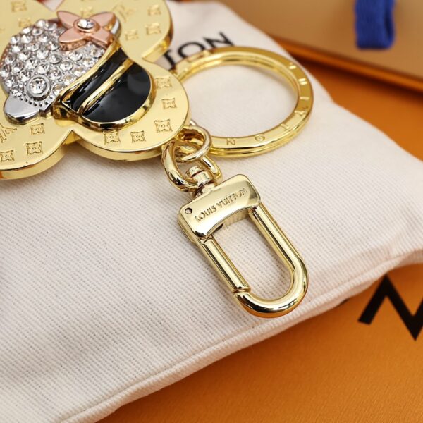 Chaveiro e Charm de Bolsa  Louis Vuitton ouro - Image 4