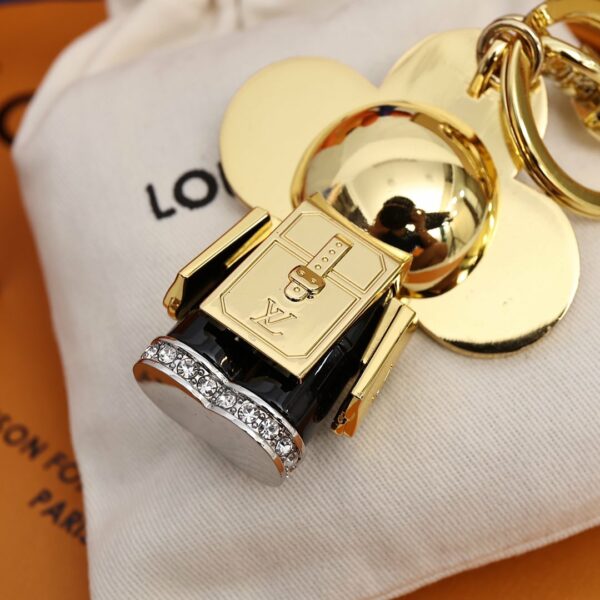 Chaveiro e Charm de Bolsa  Louis Vuitton ouro - Image 5