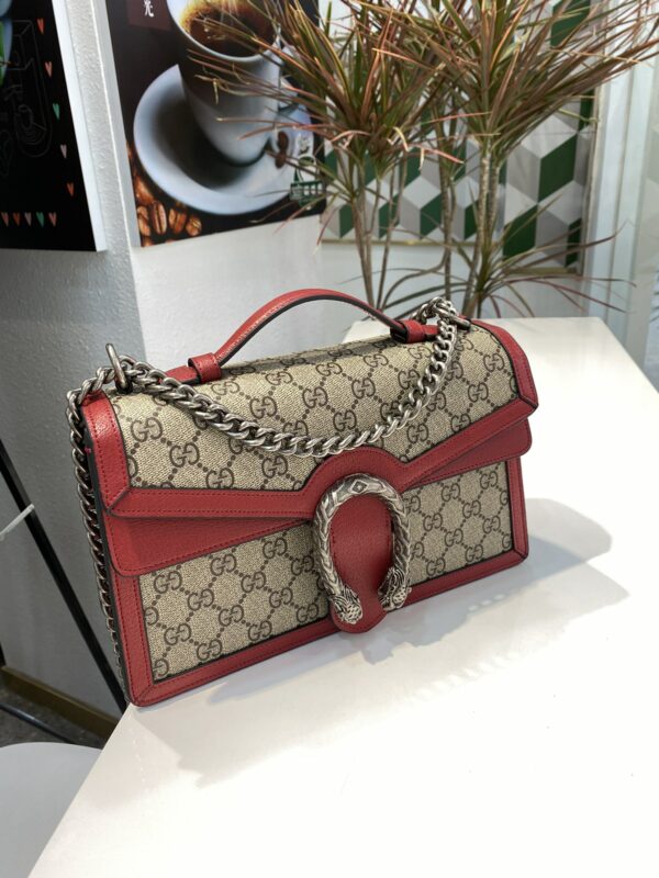 Bolsa gucci Dionysus - Vermelha - Com Alça Superior - Image 3