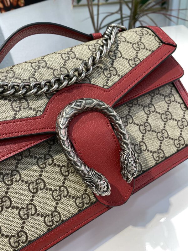 Bolsa gucci Dionysus - Vermelha - Com Alça Superior - Image 4