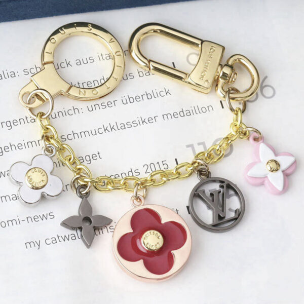 Chaveiro e charm de bolsa Bloomin
