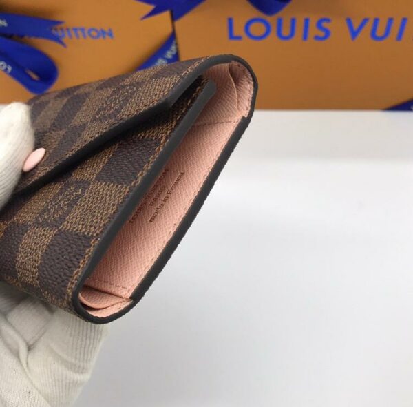Carteira Louis Vuitton Victorine -Xadrex Rose - Image 3